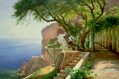 91.5cm x 61cm Amalfi von Carl Frederic Aagaard