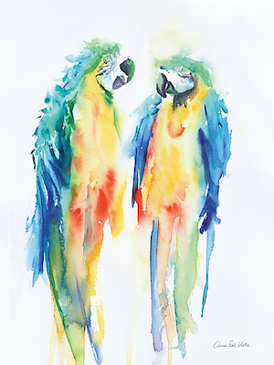 Array Colorful Parrots I von Aimee del Valle