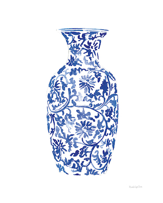 Array Chinoiserie Vase II von Mercedes Lopez Charro