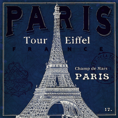 Array Blueprint Tour Eiffel von Sue Schlabach