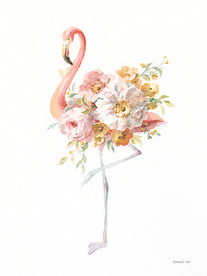 Array Floral Flamingo II von Danhui Nai