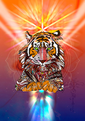 Array Cosmic Tiger von Karin Roberts