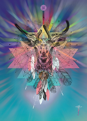 Array Cosmic Deer von Karin Roberts