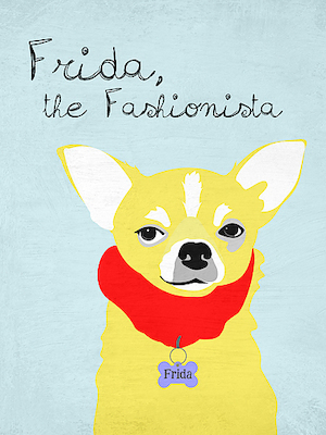 Array Frida the Fashionista Chihuahua von Ginger Oliphant