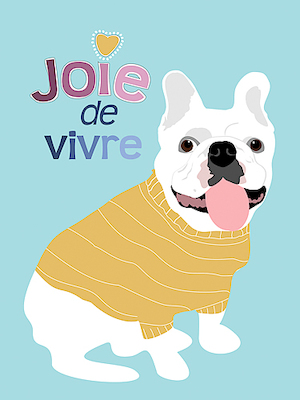 Array French Bulldog Joie de vivre von Ginger Oliphant