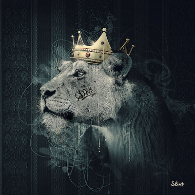 Array Lion Couronne II von Sylvain Binet