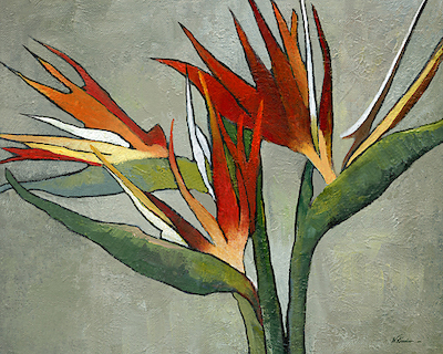 100cm x 80cm Bird of Paradise von Wendy Kroeker