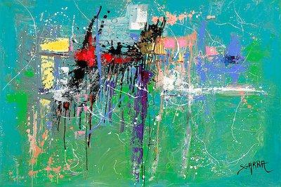 100cm x 66.67cm Abstrait II von Robert Sgarra