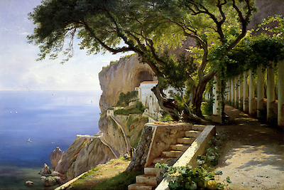 100cm x 66.7cm Amalfi von Carl Frederic Aagaard