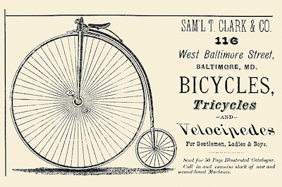 100cm x 66.67cm Bicycles, Tricycles and Velocipedes von Unknown