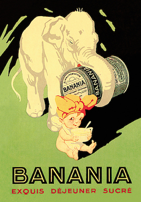 Array Banania Exquis Dejeuner Sucre von Vintage Elephant