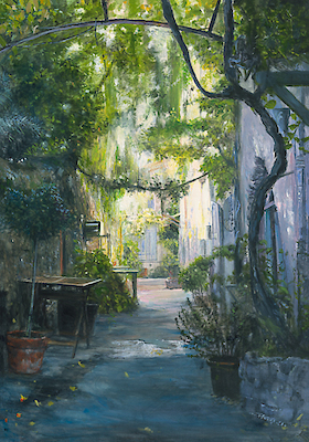 70cm x 100cm Biot Cathedrale de Verdure von Pascal Pontoire