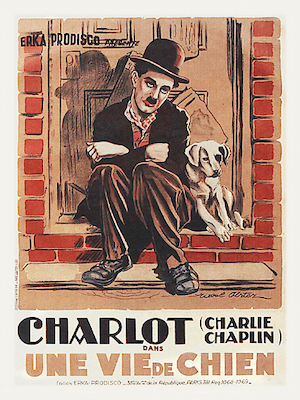 Array Charlie Chaplin - French - A Dog's Life, 1918 von Hollywood Photo Archive