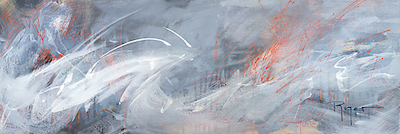 150cm x 50cm Waves von Sue Riger