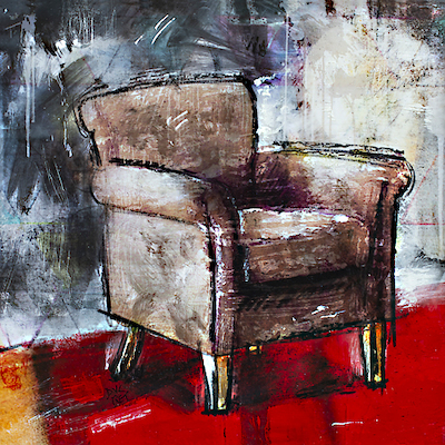 90cm x 90cm Fauteuil V von Patrice Ducret