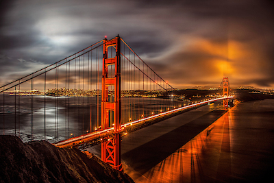 Array Golden Gate Evening von John Gavrilis