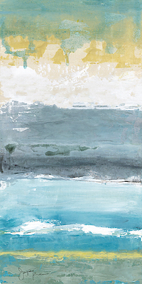 50cm x 100cm Beach Walk I von Janet Tava