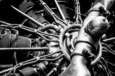 Array Propellor Engine close up von Ronin