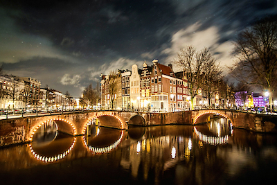 Array Amsterdam Illuminated Bridge von Sandrine Mulas