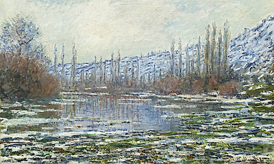 Array Das Tauwetter in Vétheuil, 1880 von Claude Monet