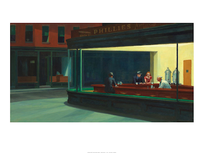 cm x cm Nighthawks von Edward Hopper