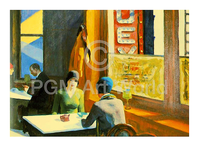 40cm x 30cm Chop Suey (1929) von Edward  Hopper