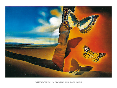 cm x cm Paysage aux papillons, SD-325 von Salvador         Dali