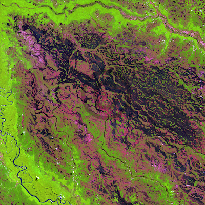Array Demini River von Landsat-7