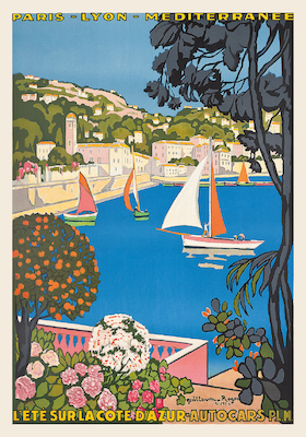 Array Sommer an der Côte d'Azur von Guillaume Georges Roger
