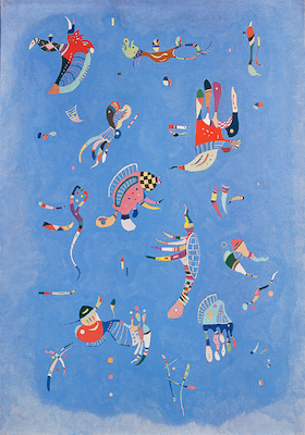 70cm x 100cm Himmelblau von Wassilly Kandinsky