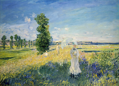 Array La Promenade (Argenteuil) von Claude Monet