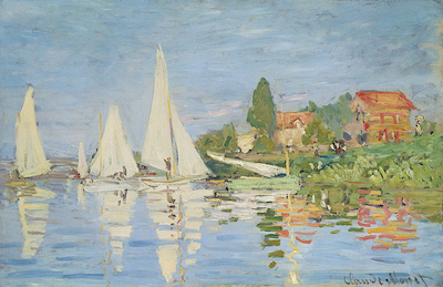 Array Regattaboote in Argenteuil von Claude Monet