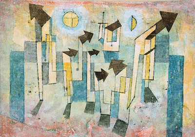 cm x cm Tempel der Sehnsucht von Paul Klee