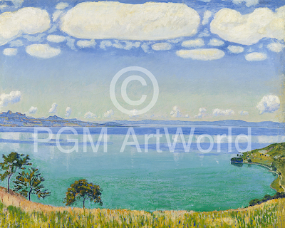 100cm x 80cm Der Genfer See von Chexbres aus von Ferdinand Hodler