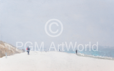 100cm x 65cm Winterlicher Ostseestrand von Kock Bernhard