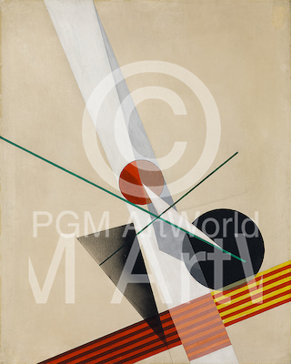 80cm x 100cm Komposition A XXI. von László Moholy-Nagy