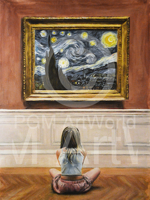 Array Watching Starry Night I von Escha van den Bogerd