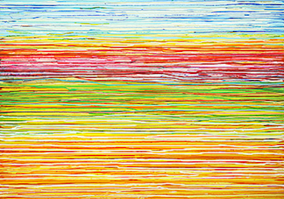 100cm x 70cm Landschaftsspuren VI von Christa Ohland