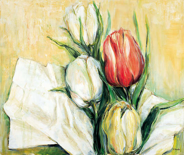 117cm x 98cm Tulipa Antica von Elisabeth Krobs