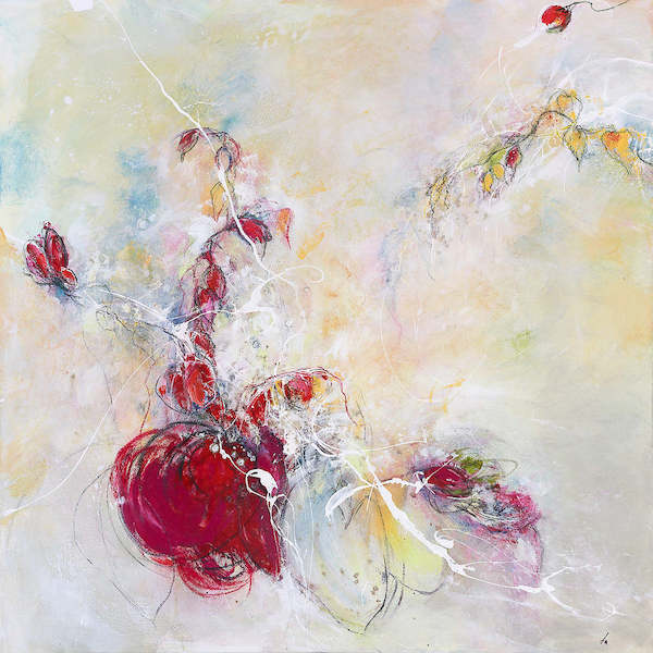 100cm x 100cm Sommerwind von Rose Lamparter