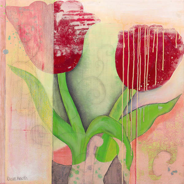 70cm x 70cm primavera von Nicole Knoth