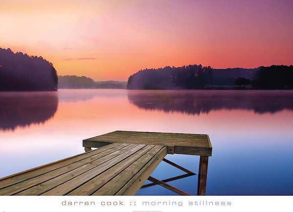 91cm x 66cm Morning Stillness von Darren Cook