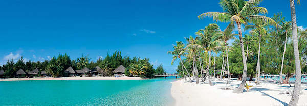 95cm x 33cm Beautiful beach on Bora Bora von Shutterstock