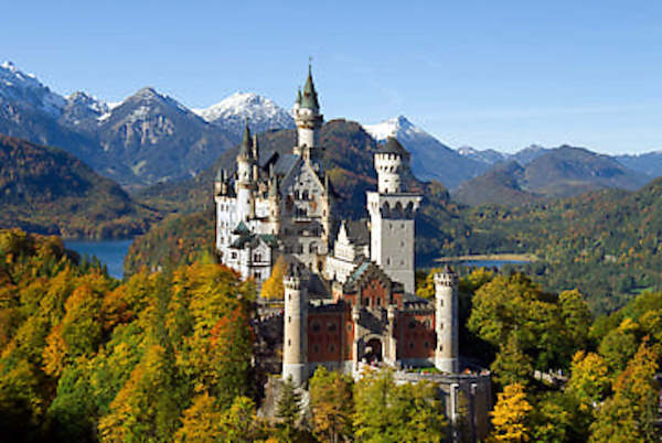 100cm x 65cm Schloss Neuschwanstein von Manfred Stöger