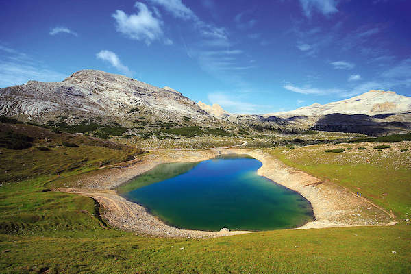 150cm x 100cm Dolomiten See von Benjamin Bachmair