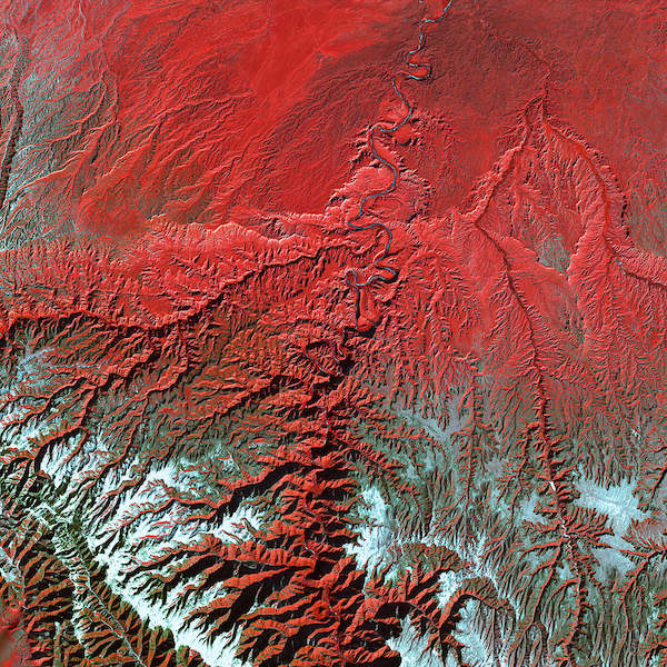 Array Desolation Canyon                von Landsat-7
