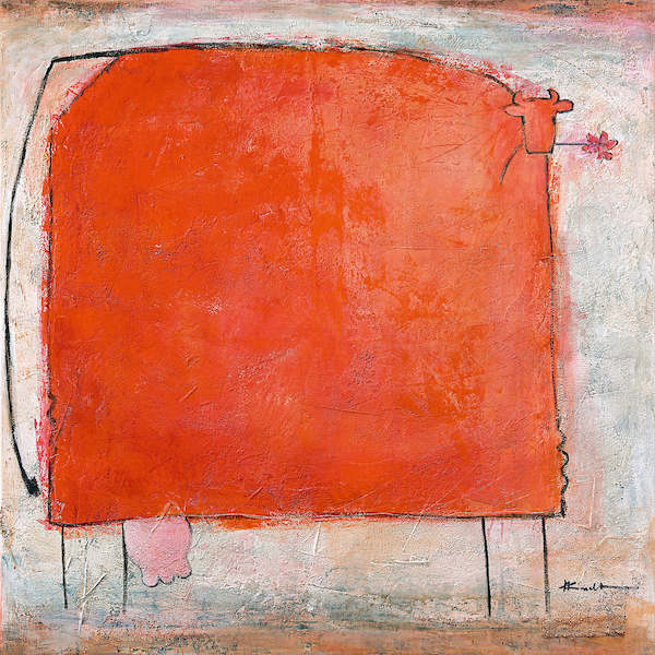 70cm x 70cm Kuh Muh-Muh von Marianne Kindt