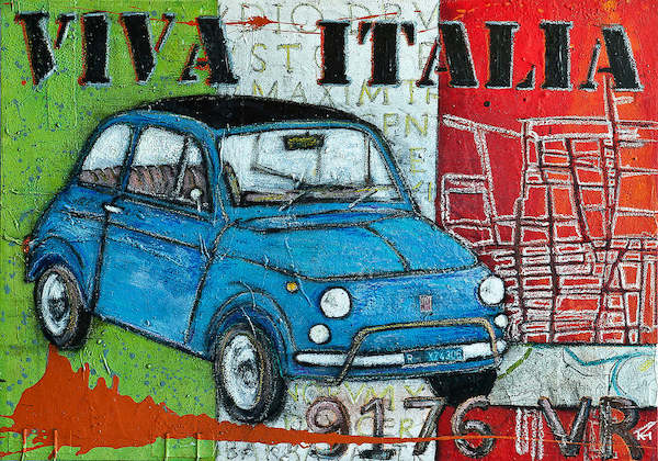 100cm x 70cm Viva Italia von Rainer Hüttner