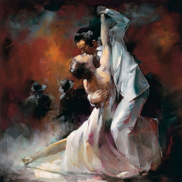 70cm x 70cm Tango Argentino I von Willem Haenraets