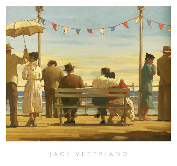 72cm x 67cm The Pier von Jack Vettriano